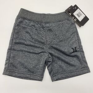 Hurley Shorts Gray Heather Pull On Solar French Terry Quick Dry Boys Size 3T NEW